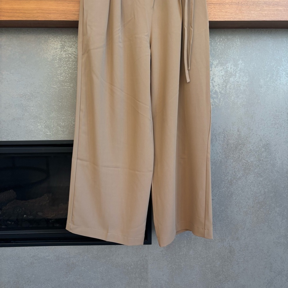 Commense Tie Waist Flowy Wide Leg Dress‎ Pants, Size S - Picture 6 of 13